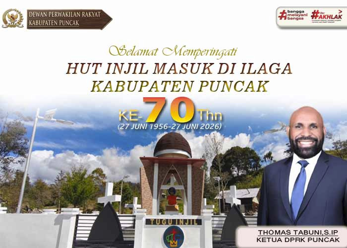 Selamat Memperingati Hut Ke-70 Injil Masuk Ke Ilaga
